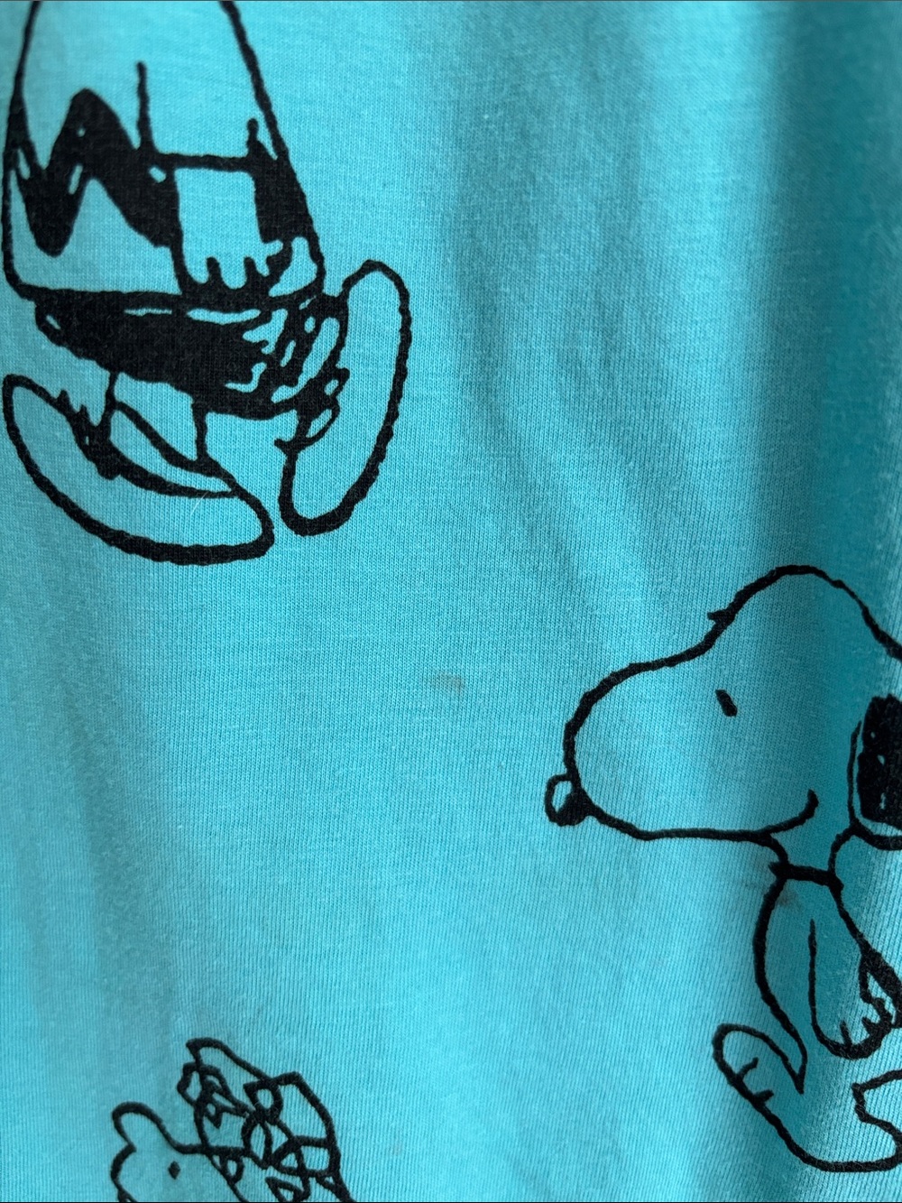Peanuts Graphic Tee Shirt. Blue. Size Small - Picture 3 of 4